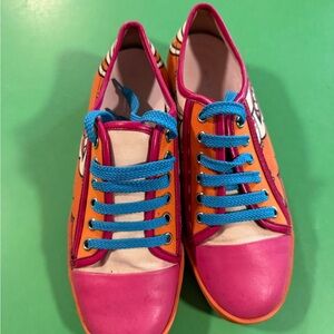 Vintage Marc Jacobs  Orange Sole graphic sneakers made in Italy